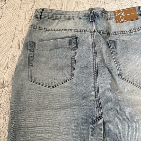 One Teaspoon 2020 Denim Skirt Distressed Size 32 - Picture 10 of 12